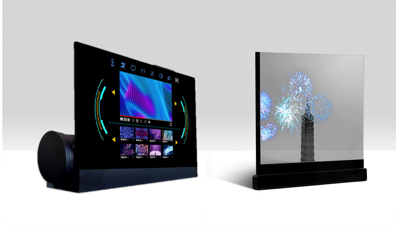 可卷式、折迭性、高透明